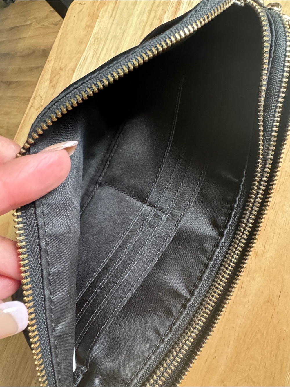 Lululemon Black Wristlet Clutch with Silver Logo Accent - Picture 7 of 12